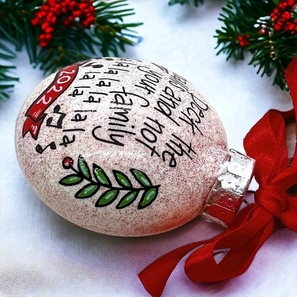 Christmas Handmade Ornament: Deck the Halls and Not Your Family – Fa La La La La